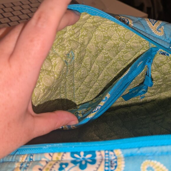 Small Vera Bradly Duffel Bag - blue - Picture 5 of 6